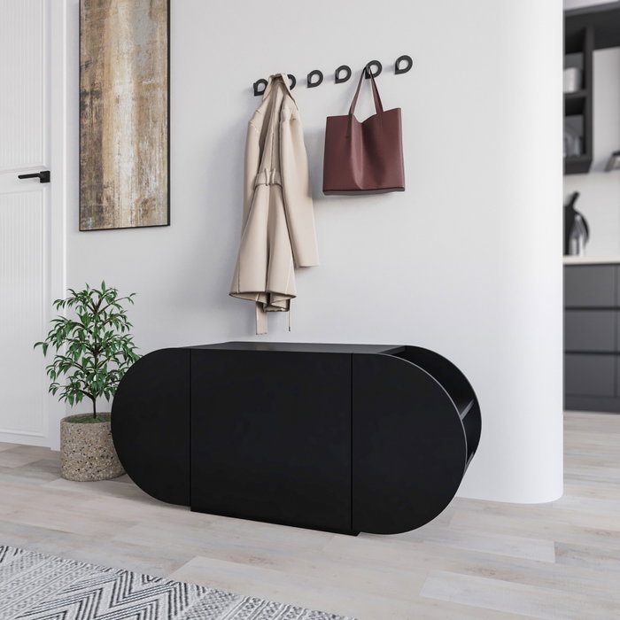 Hanah Home Pozy Shoe Bench - Negro Hanah Home Pozy Shoe Bench - Negro